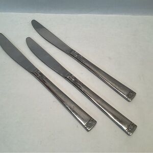 Supreme Cutlery TOWLE SILVER 3 Butter Knifes TWS280 STAINLESS Glossy Japan